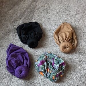 4 Piece Hair Turban Set